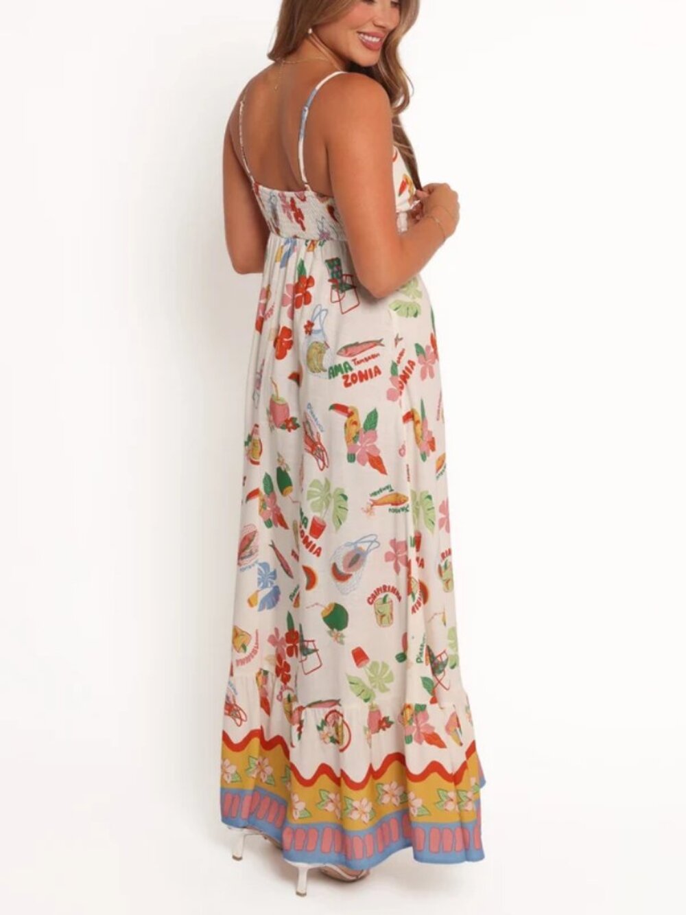 Petal and Pup Else Maxi Dress Summer Vacation Beach Dress M Boho Tropical NEW - Picture 2 of 11